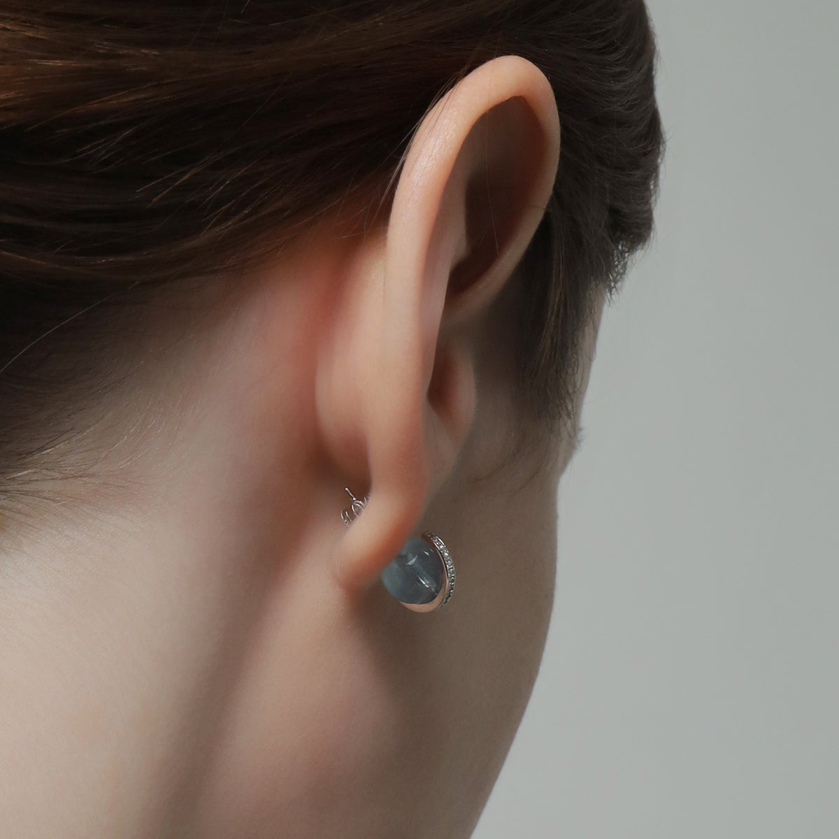 《Pierced earrings》Blue Planet |Silver (Casual)