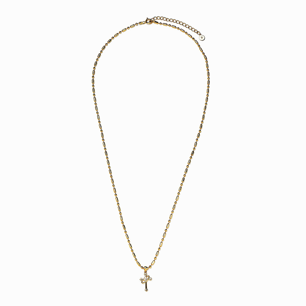 《Necklace》Cross Orbit｜Gold　（Casual）