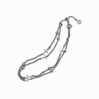 《Bracelet》Cross Planet｜Silver（Luxe）