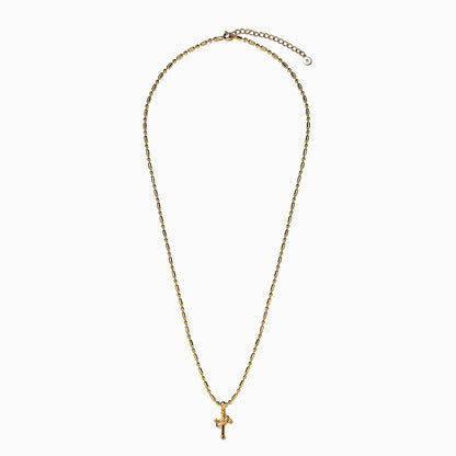 《Necklace》Cross Orbit｜Gold　（Luxe）