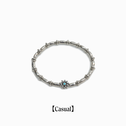 《Bracelet》Bold Bloom｜Silver (Casual)