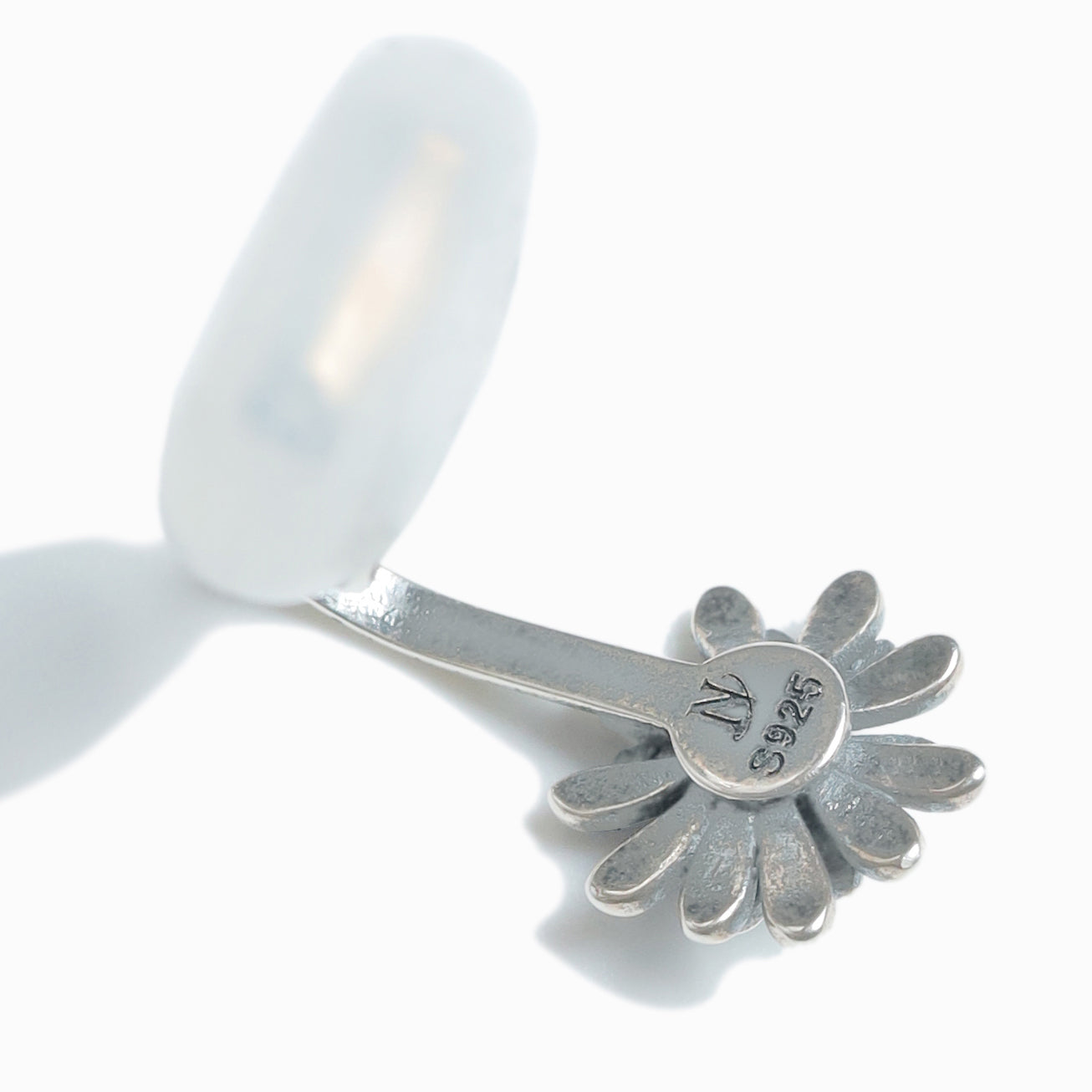 《夾式耳環》藍色綻放｜銀色（奢華款）