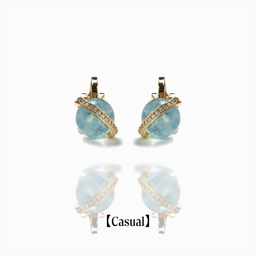《Grace of Planet》Necklace＆Ear Items Set ｜Gold（Casual）