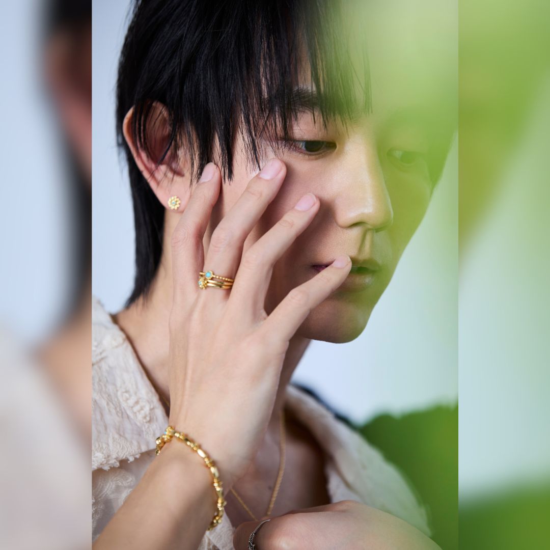 《Wish To Flower》Bracelet＆Ring Set｜Gold（Luxe）