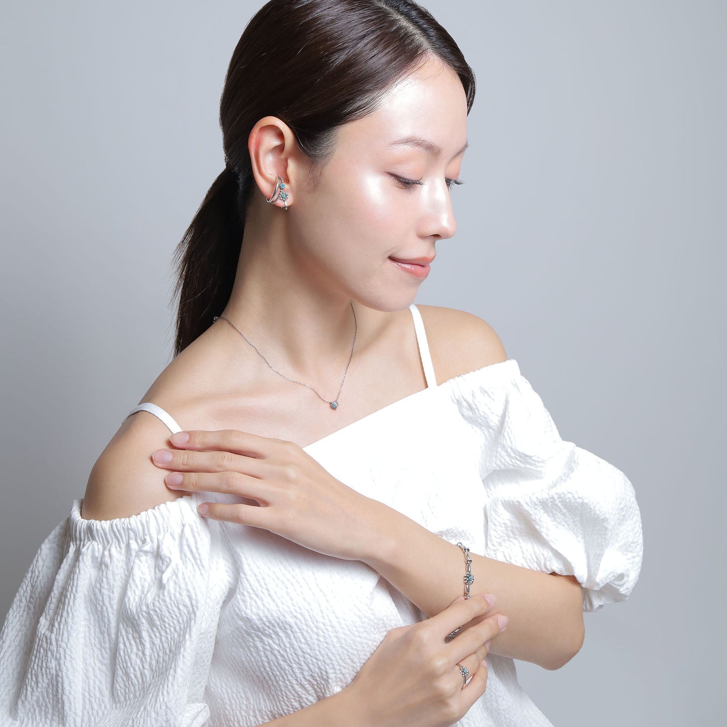 《手鐲》Bold Bloom｜銀色（奢華款）