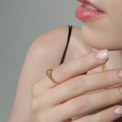 《Ring》Blue Orbit｜Gold　（Luxe）