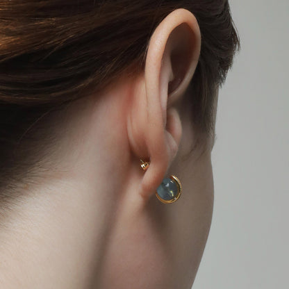 《Pierced earrings》Blue Planet ｜Gold　（Casual）