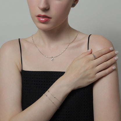 《Bracelet》Cross Planet｜Silver（Luxe）