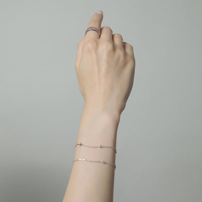 《Bracelet》Cross Planet｜Silver（Casual）