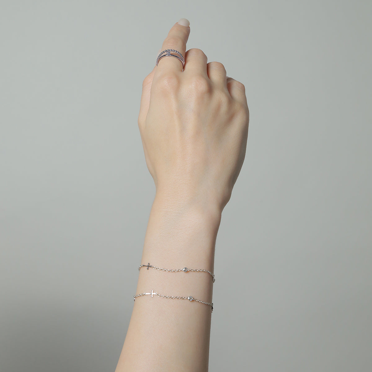 《Bracelet》Cross Planet｜Silver（Luxe）