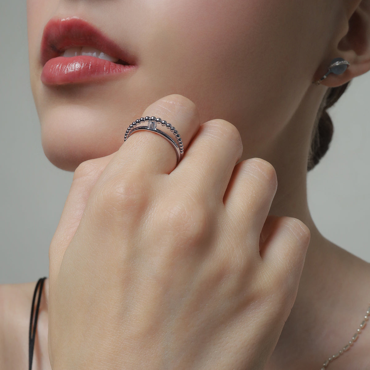 《Ring》Blue Orbit｜Silver　（Casual）