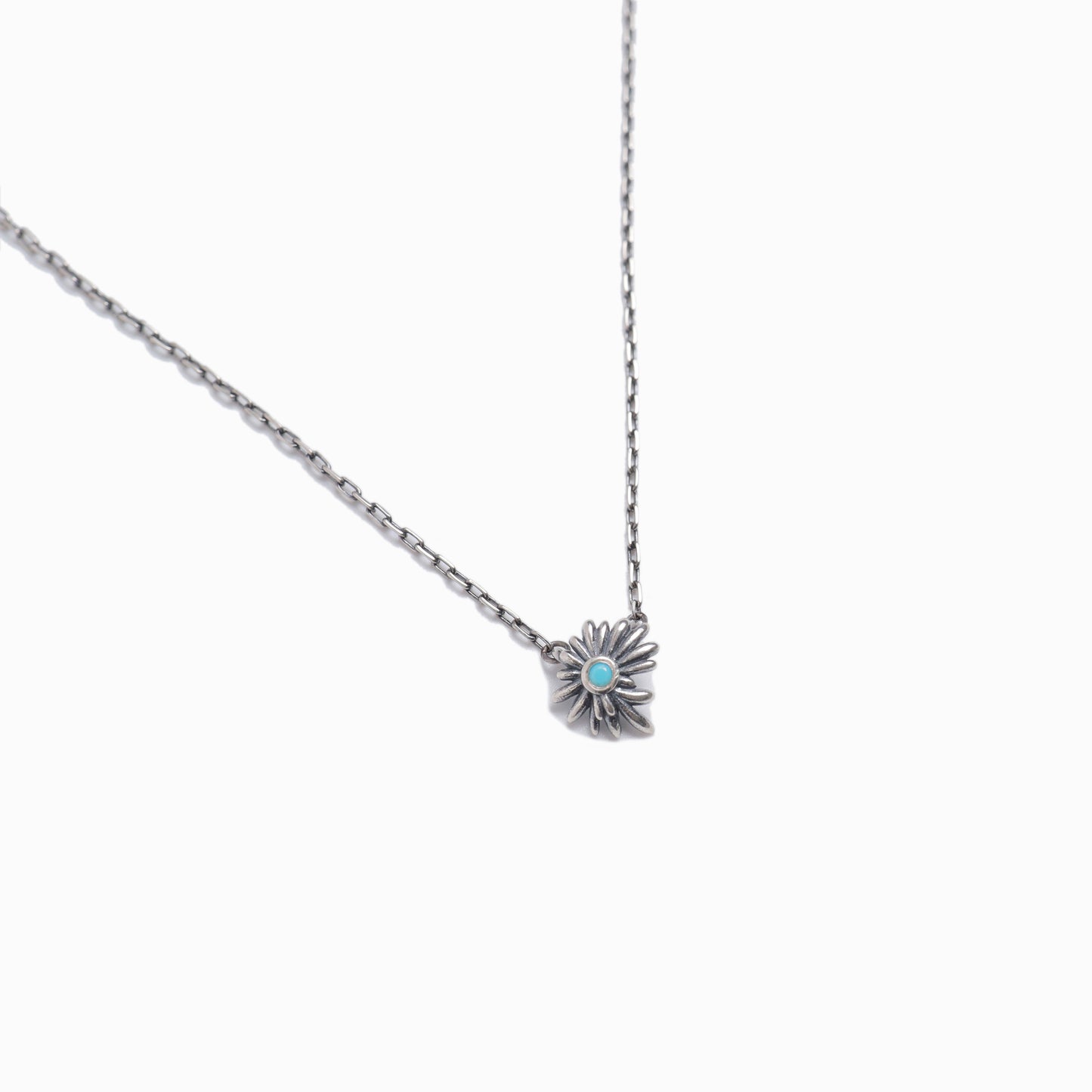 《Necklace》Blue Petal Bloom｜Silver （Casual）