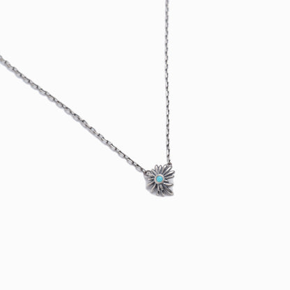 《Necklace》Blue Petal Bloom｜Silver （Luxe)