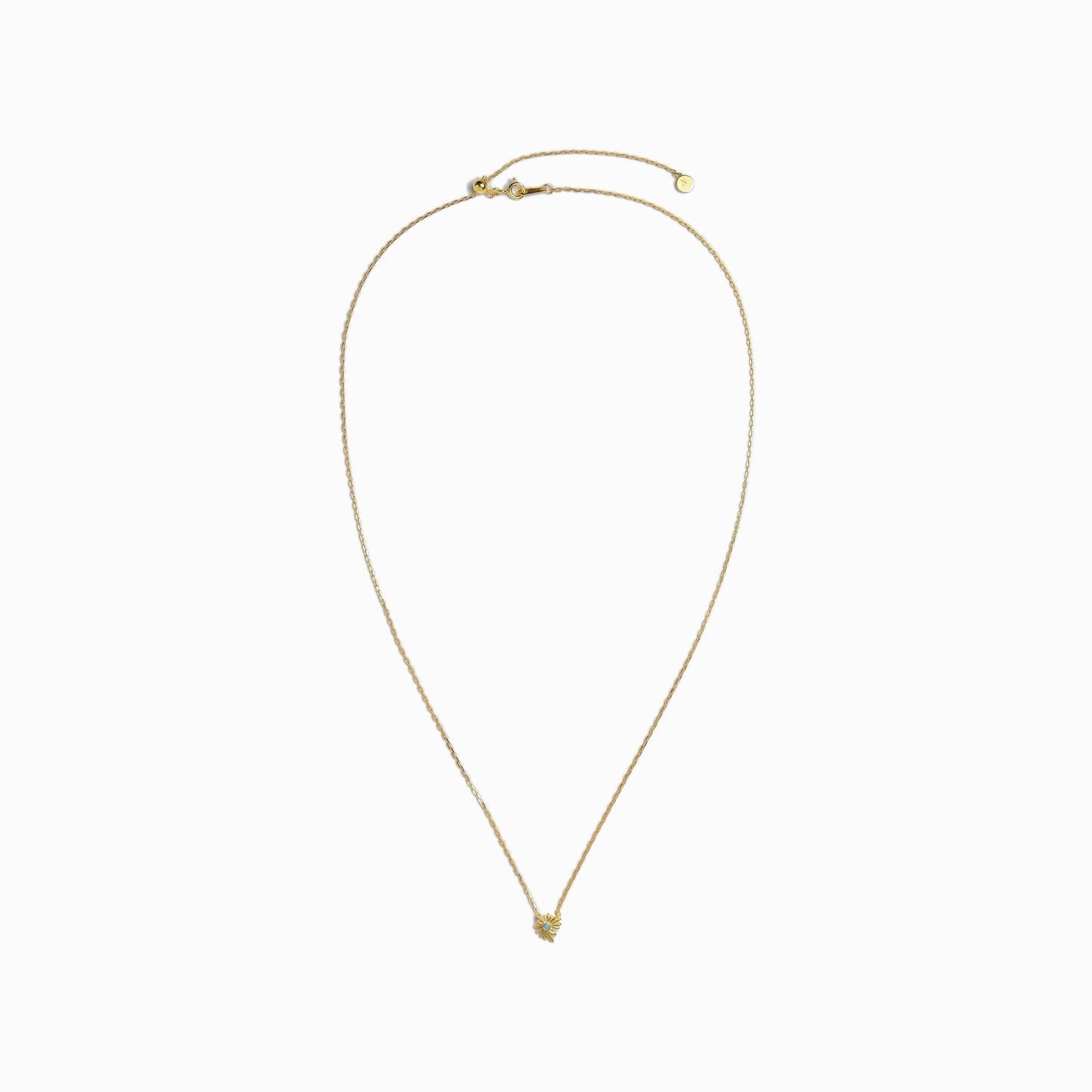 《Necklace》Blue Petal Bloom｜Glod （Casual）