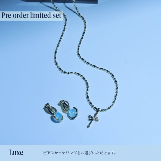 《Grace of Planet》Necklace＆Ear Items Set ｜Gold（Luxe）