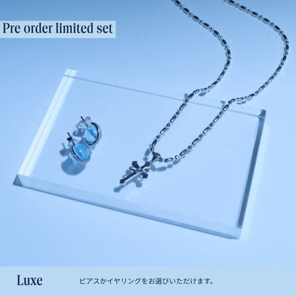 《Grace of Planet》Necklace＆Ear Items Set ｜Silver（Luxe）