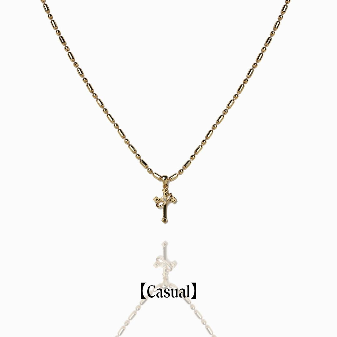 《Grace of Planet》Necklace＆Ear Items Set ｜Gold（Casual）