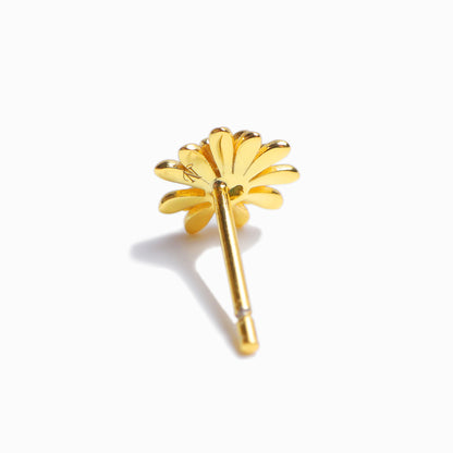 《穿孔耳環》藍色綻放｜金色（奢華款）