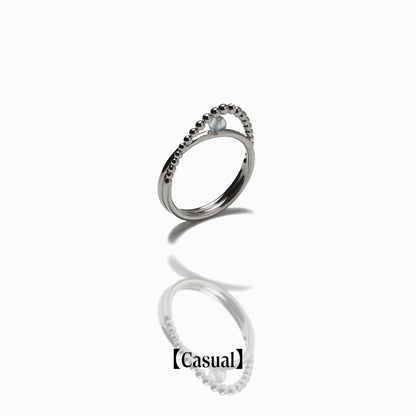 《Ring》Blue Orbit｜Silver　（Casual）